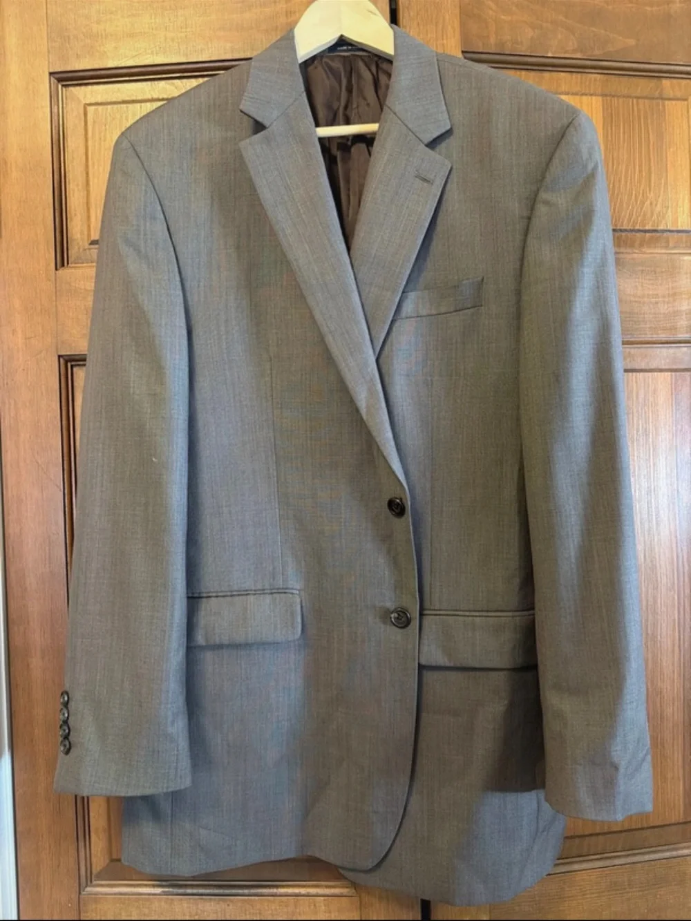 Ralph Lauren Men's Gray Two-Button Suit Jacket